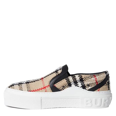 womens burberry slip on sneakers|Burberry sneakers for females.